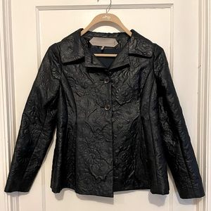 Dorothee Schumacher Embossed Black Jacket SZ M